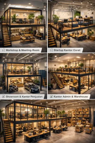 Mezzanine Ruang Kantor di Teluknaga