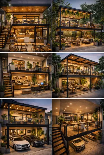 Mezannine Cafe Modern di Teluknaga